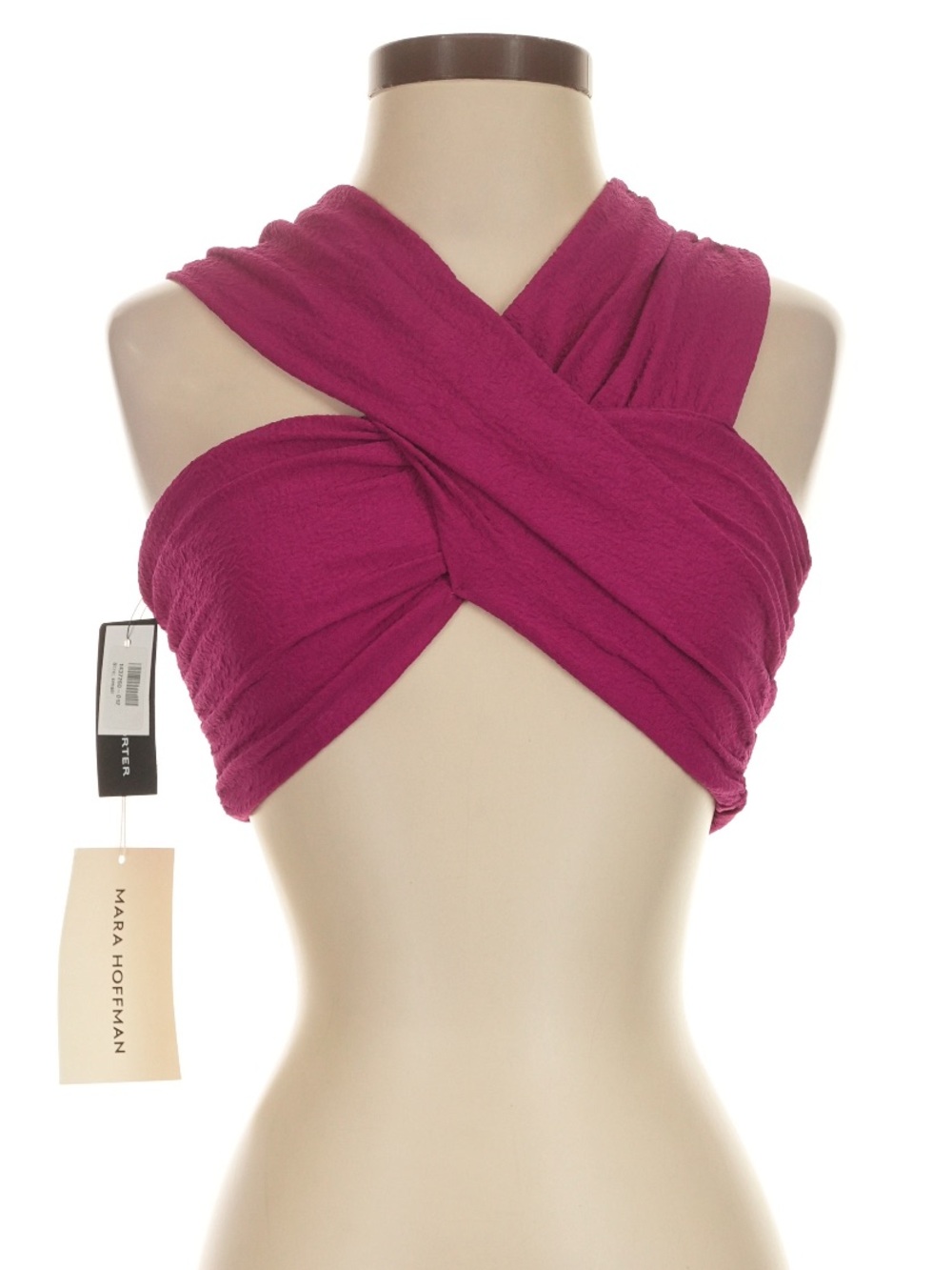 Mara Hoffman Berry Cross-Front Bandeau Top